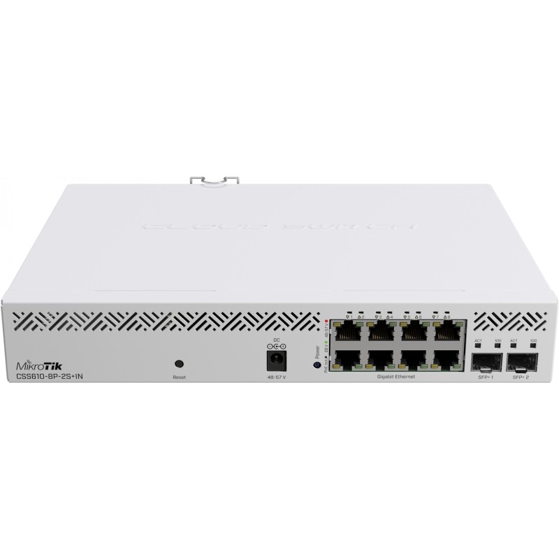 Buy 8P+2 Mikrotik CSS610-8P-2S+IN SFP+ POE M - CSS610-8P-2S+IN in Cyprus, Nicosia, Limassol, Larnaka, Pafos