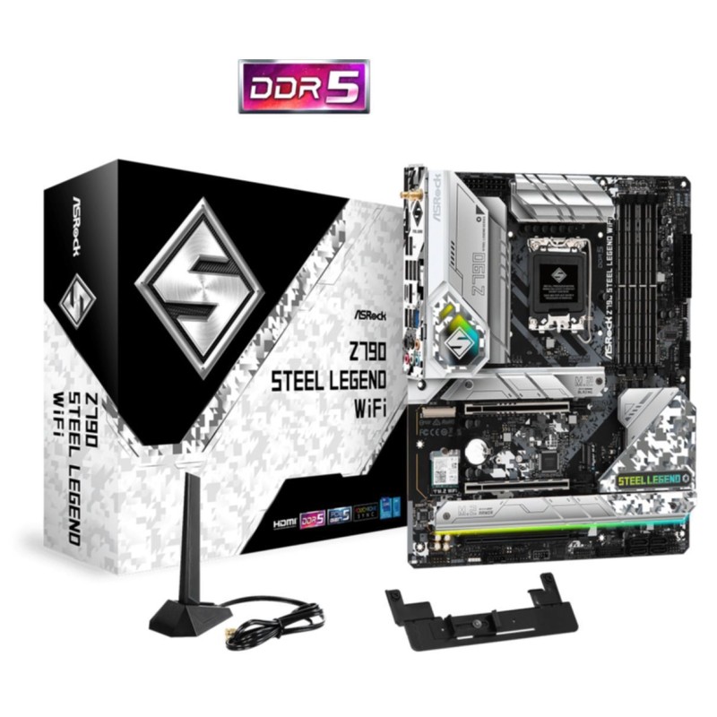 Buy ASRock Z790 Steel Legend WiFi - LGA1700 ATX Motherboard - DDR5 128GB, Wi‑F... in Cyprus, Nicosia, Limassol, Larnaka, Pafos