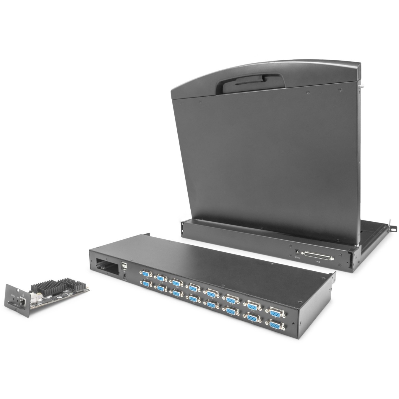 KVM module 16-Port for modularized KVM console - Black - VGA, USB Type-A, 1U rack-mount — Buy in Cyprus with Fast Delivery