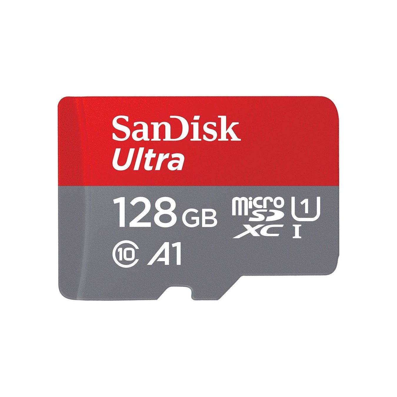 CARD 128GB SANDISK ULTRA MICROXC + - Grey, Red, microSDXC, UHS-I, Class 10, 100 MB/s, A1 — Buy in Cyprus with Fast Delivery
