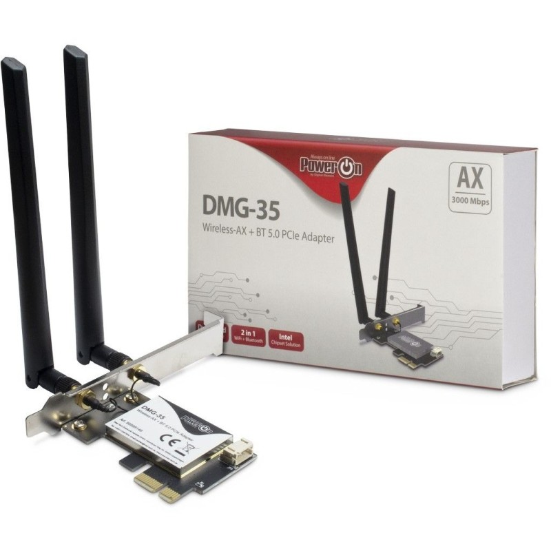 Buy Inter-Tech DMG-35 USB 2.0 Netzwerkadapter - DMG-35 - Dual-band PCIe WLAN/Blu... in Cyprus, Nicosia, Limassol, Larnaka, Pafos