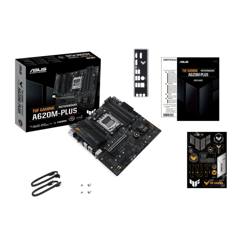 Buy ASUS TUF A620M-PLUS - AM5 Micro-ATX Motherboard - DDR5, 4 DIMM, 128GB, PCIe ... in Cyprus, Nicosia, Limassol, Larnaka, Pafos