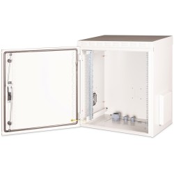Buy WALL MOUNTING CABINET - 600x450 mm (WxD) - IP55 - Outdoor - 100 kg - Grey in Cyprus, Nicosia, Limassol, Larnaka, Pafos