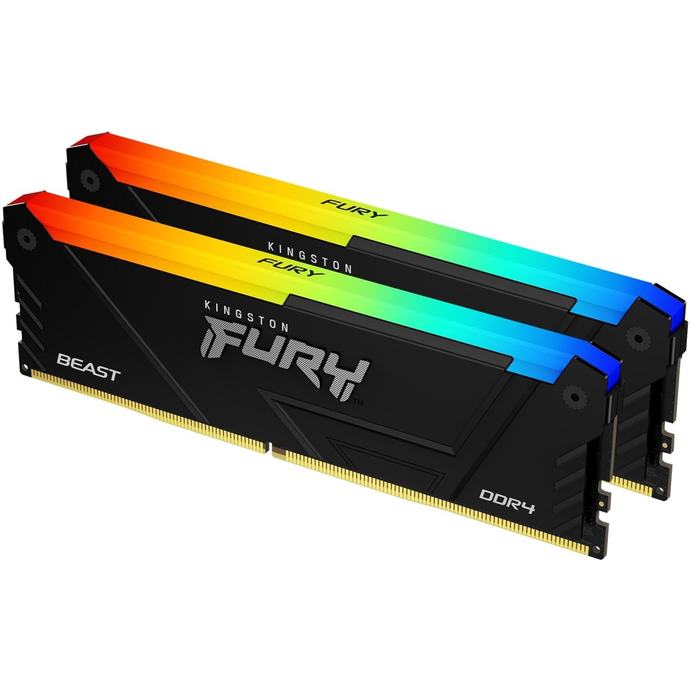 Kingston 16GB 3600MT s DDR4 CL17 DIMM Kit of 2 FURY Beast RGB — Buy in Cyprus with Fast Delivery