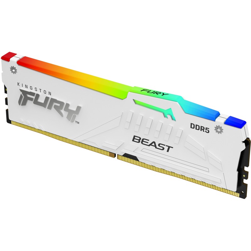 Buy KINGSTON FURY Beast 32GB DIMM 5600MT s DDR5 CL36 Kit of 2 White RGB EXPO in Cyprus, Nicosia, Limassol, Larnaka, Pafos
