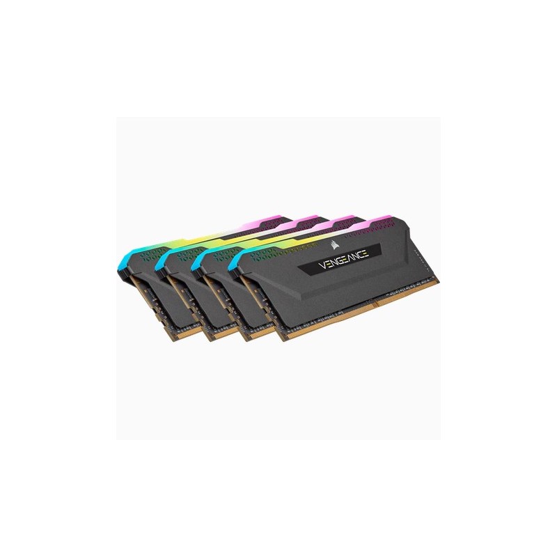 Buy 64GB PC 3200 CL16 CORSAIR KIT (4x16GB) VENGEANCE RGB retail - CMH64GX4M4E320... in Cyprus, Nicosia, Limassol, Larnaka, Pafos