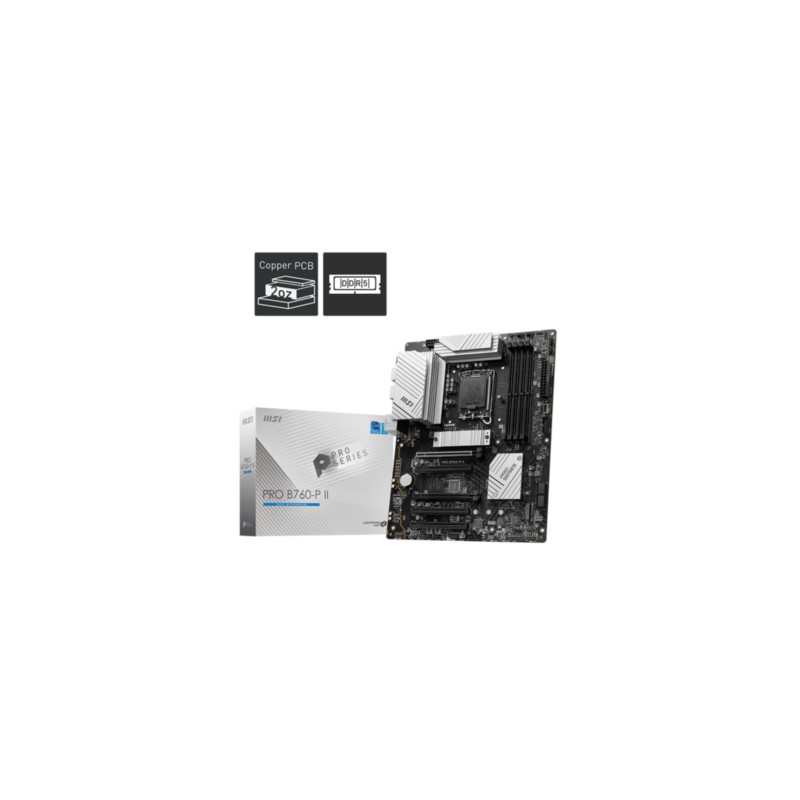 Buy MSI PRO B760-P II - LGA1700 ATX Motherboard - Intel B760, DDR5, 256GB RAM Su... in Cyprus, Nicosia, Limassol, Larnaka, Pafos