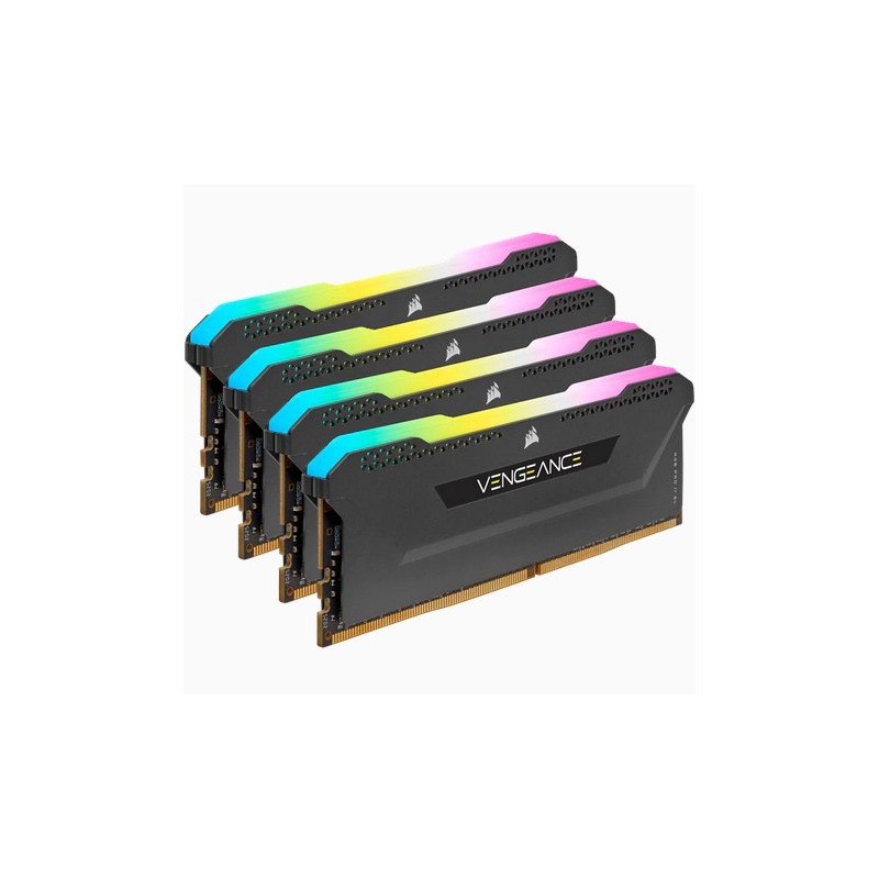 Buy 64GB PC 3200 CL16 CORSAIR KIT (4x16GB) VENGEANCE RGB retail - CMH64GX4M4E320... in Cyprus, Nicosia, Limassol, Larnaka, Pafos