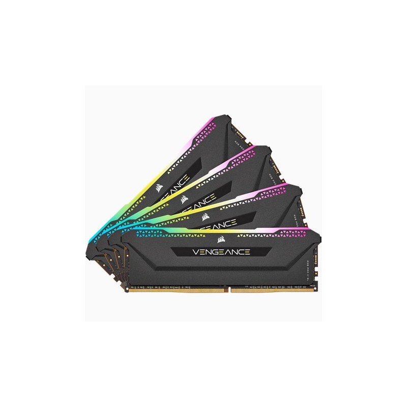 Buy 64GB PC 3200 CL16 CORSAIR KIT (4x16GB) VENGEANCE RGB retail - CMH64GX4M4E320... in Cyprus, Nicosia, Limassol, Larnaka, Pafos
