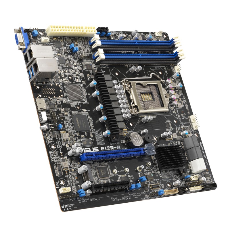 Buy ASUS P12R-M (1200) - Micro-ATX Server Motherboard LGA1200, Intel C252, 4x DD... in Cyprus, Nicosia, Limassol, Larnaka, Pafos