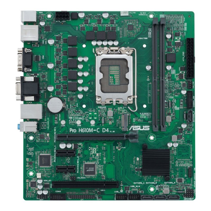 Buy ASUS PRO H610M-C-CSM D4 - Micro-ATX LGA1700 Motherboard - Intel H610, DDR4 u... in Cyprus, Nicosia, Limassol, Larnaka, Pafos