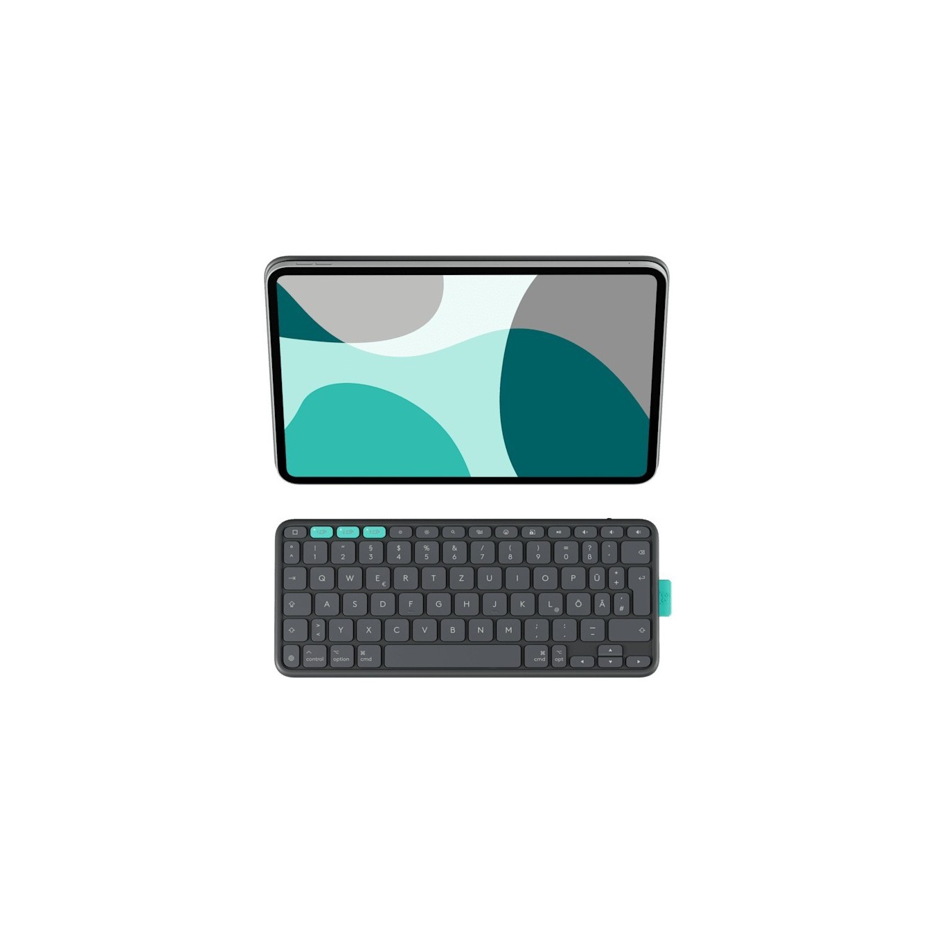 Logitech Flip Folio - Graphite - Bluetooth keyboard case for iPad Pro 11-inch (M4), iPad Air 11-inch (M2/M3), iPad Air 5th gen