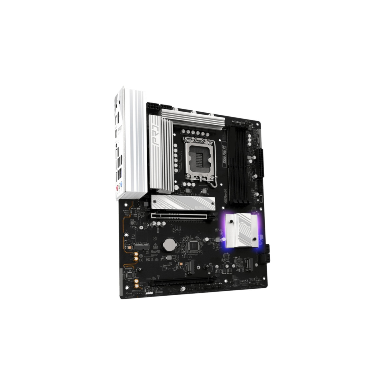 ASRock B860 Pro RS (1851) - Race Sport Edition Motherboard, Hi-Density Power, 10+1+1 VRM, Dr.MOS, Overclock-Ready