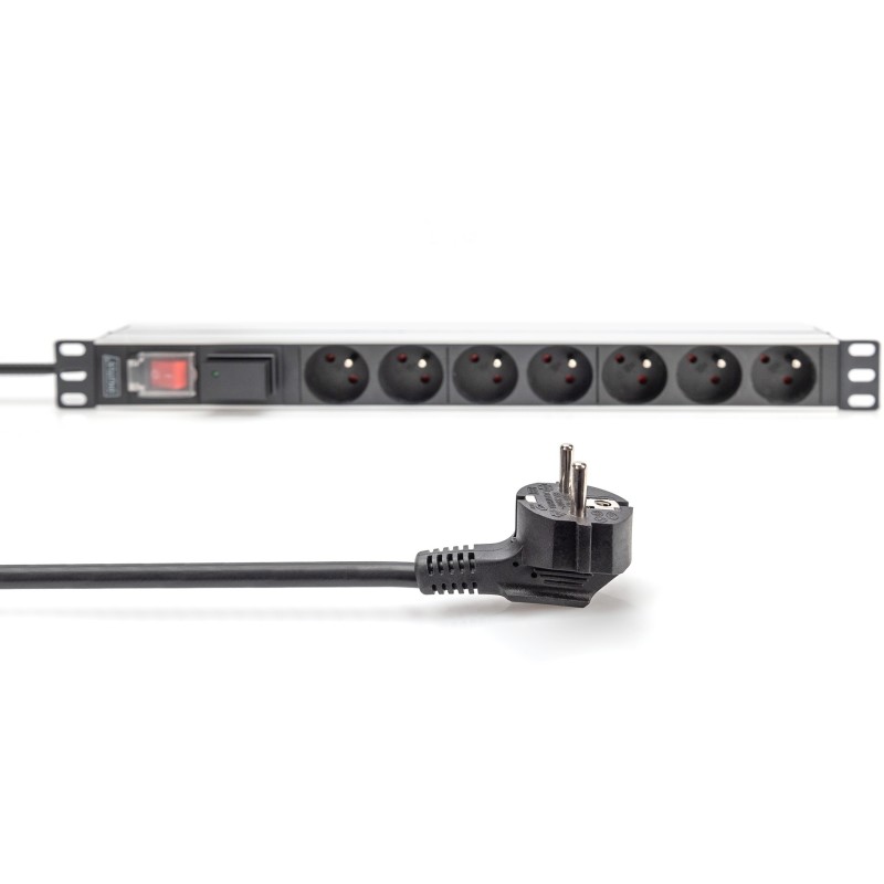Buy DIGITUS PDU 1U - 7xCEE7 outlets, 230V, 16A, black in Cyprus, Nicosia, Limassol, Larnaka, Pafos