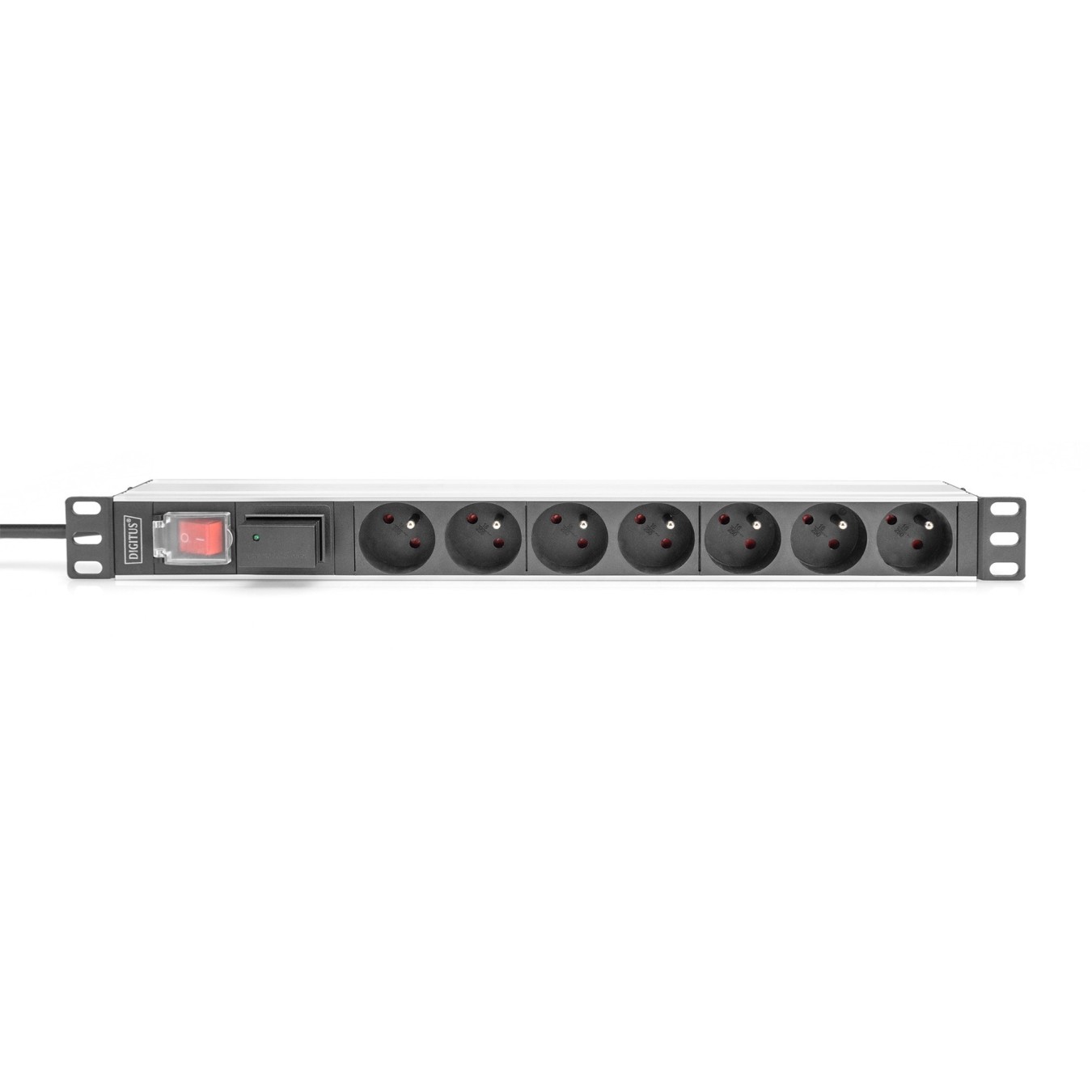 DIGITUS PDU 1U - 7xCEE7 outlets, 230V, 16A, black — Buy in Cyprus with Fast Delivery