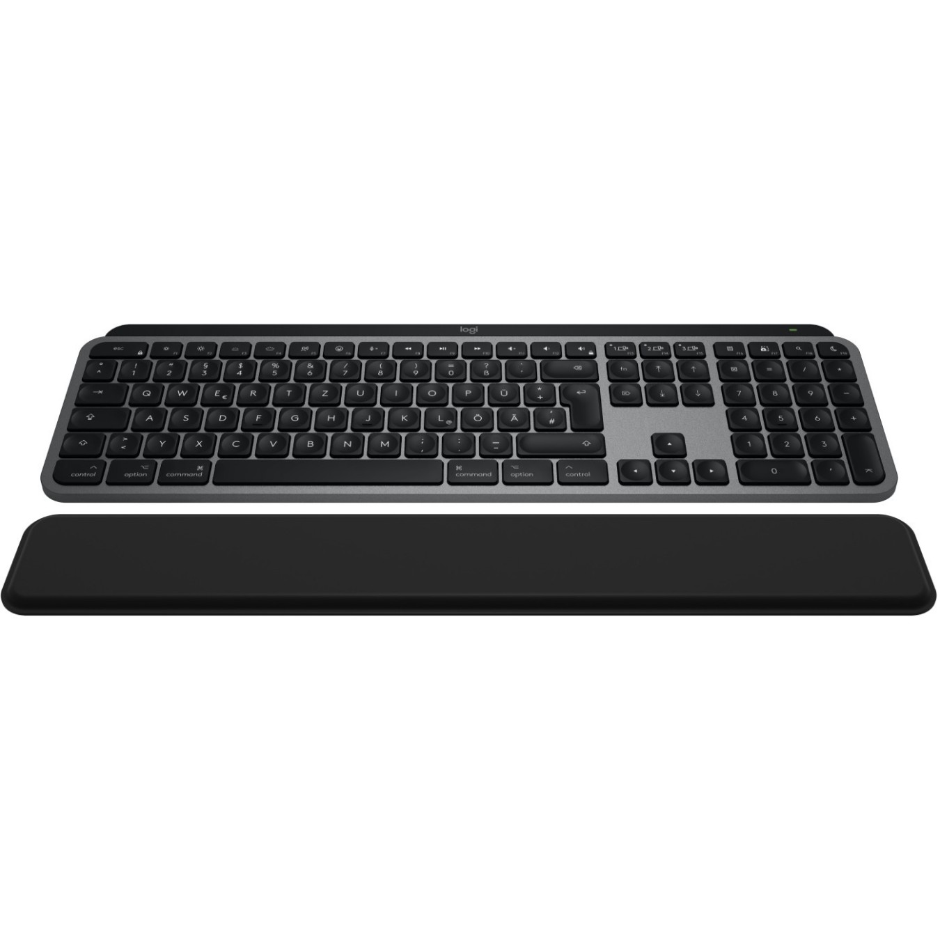 TAS MX KEYS S COMBO FOR MAC - Grey - QWERTZ, Bluetooth, Scissor key switch, LED backlight White, Full-size (100%)