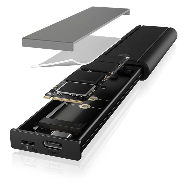 Buy ICY BOX IB-1807MT-C31 External USB-C 3.2 Enclosure for M.2 NVMe SSD with Wri... in Cyprus, Nicosia, Limassol, Larnaka, Pafos