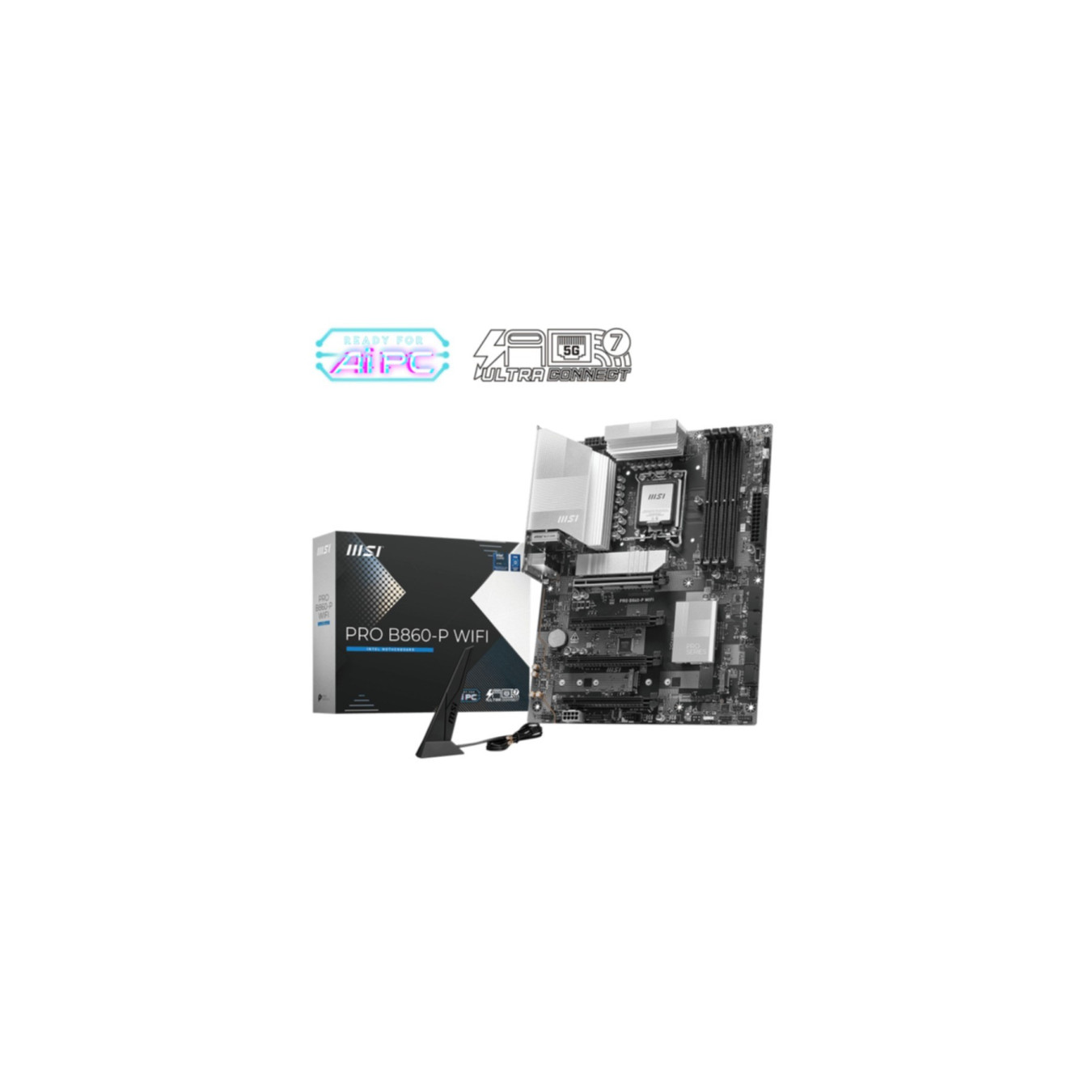 MSI PRO B860-P WIFI - LGA 1851 ATX DDR5 Motherboard - Black, 4x DIMM, 256GB, Wi-Fi — Buy in Cyprus with Fast Delivery