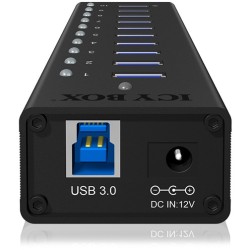Buy HUB 10 Port. Ladeport Aluminium-mit Netzteil ICY BOX - Black, Aluminium, 100... in Cyprus, Nicosia, Limassol, Larnaka, Pafos