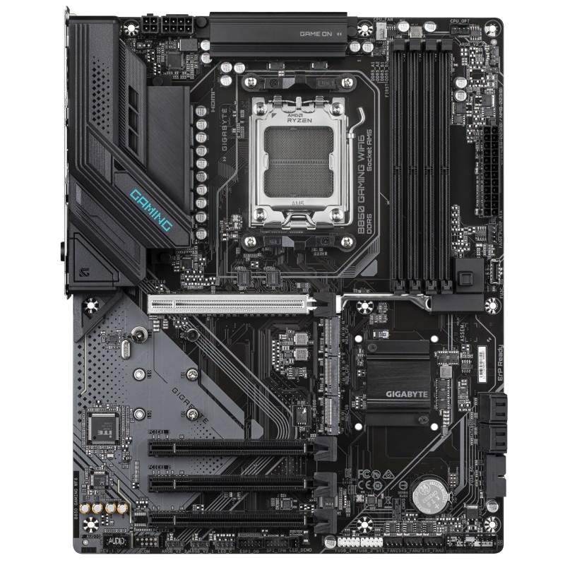 Gigabyte GA-B850 GAMING WIFI6 - AM5 ATX Motherboard, DDR5 4x DIMM up to 256GB, PCIe 5.0, Wi-Fi 6E, HDMI 2.1 (Brown)