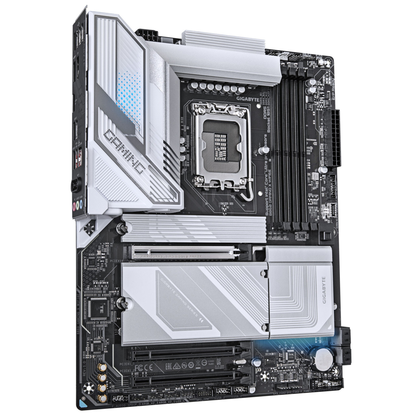 Gigabyte GA-B860 GAMING X WIFI6E - LGA1851 ATX Motherboard, DDR5 256GB, Wi‑Fi 6E, 2.5Gb Ethernet (Dark Brown)