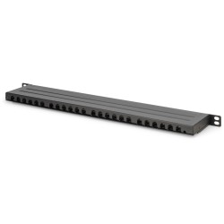 Buy DIGITUS Patch Panel - 0.5HE 24-Port Cat6 Shielded Black in Cyprus, Nicosia, Limassol, Larnaka, Pafos
