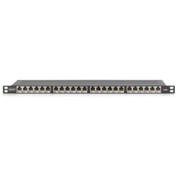 Buy DIGITUS Patch Panel - 0.5HE 24-Port Cat6 Shielded Black in Cyprus, Nicosia, Limassol, Larnaka, Pafos