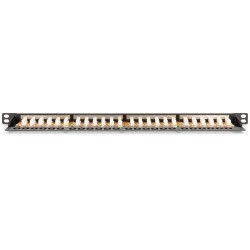 Buy DIGITUS Patch Panel - 0.5HE 24-Port Cat6 Shielded Black in Cyprus, Nicosia, Limassol, Larnaka, Pafos