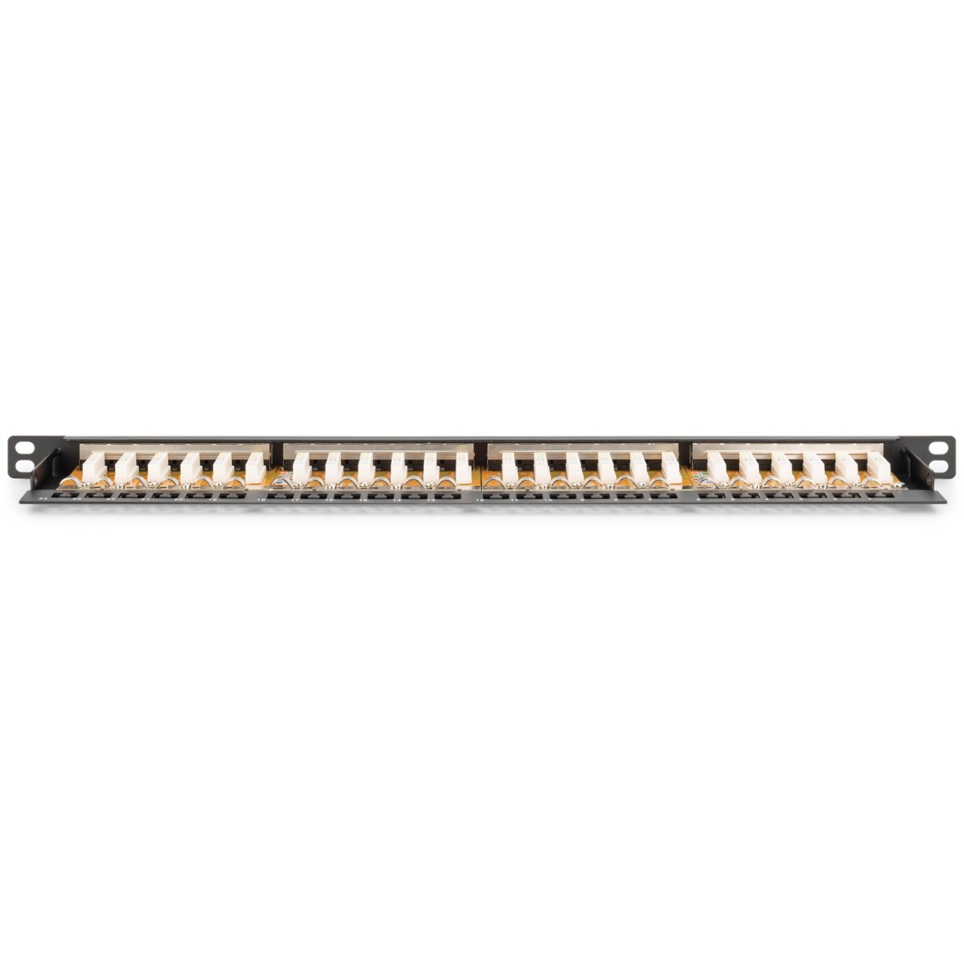 DIGITUS Patch Panel - 0.5HE 24-Port Cat6 Shielded Black — Buy in Cyprus with Fast Delivery