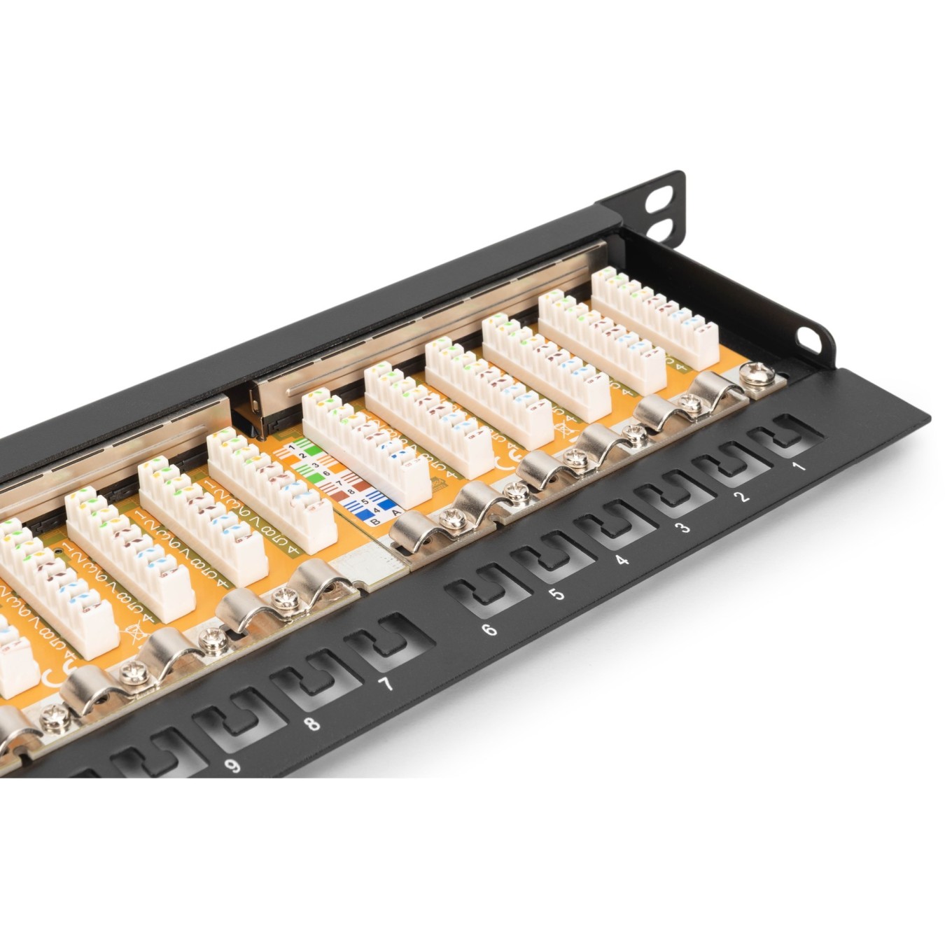DIGITUS Patch Panel - 0.5HE 24-Port Cat6 Shielded Black — Buy in Cyprus with Fast Delivery