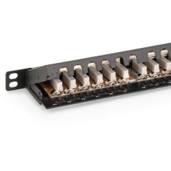 Buy DIGITUS Patch Panel - 0.5HE 24-Port Cat6 Shielded Black in Cyprus, Nicosia, Limassol, Larnaka, Pafos