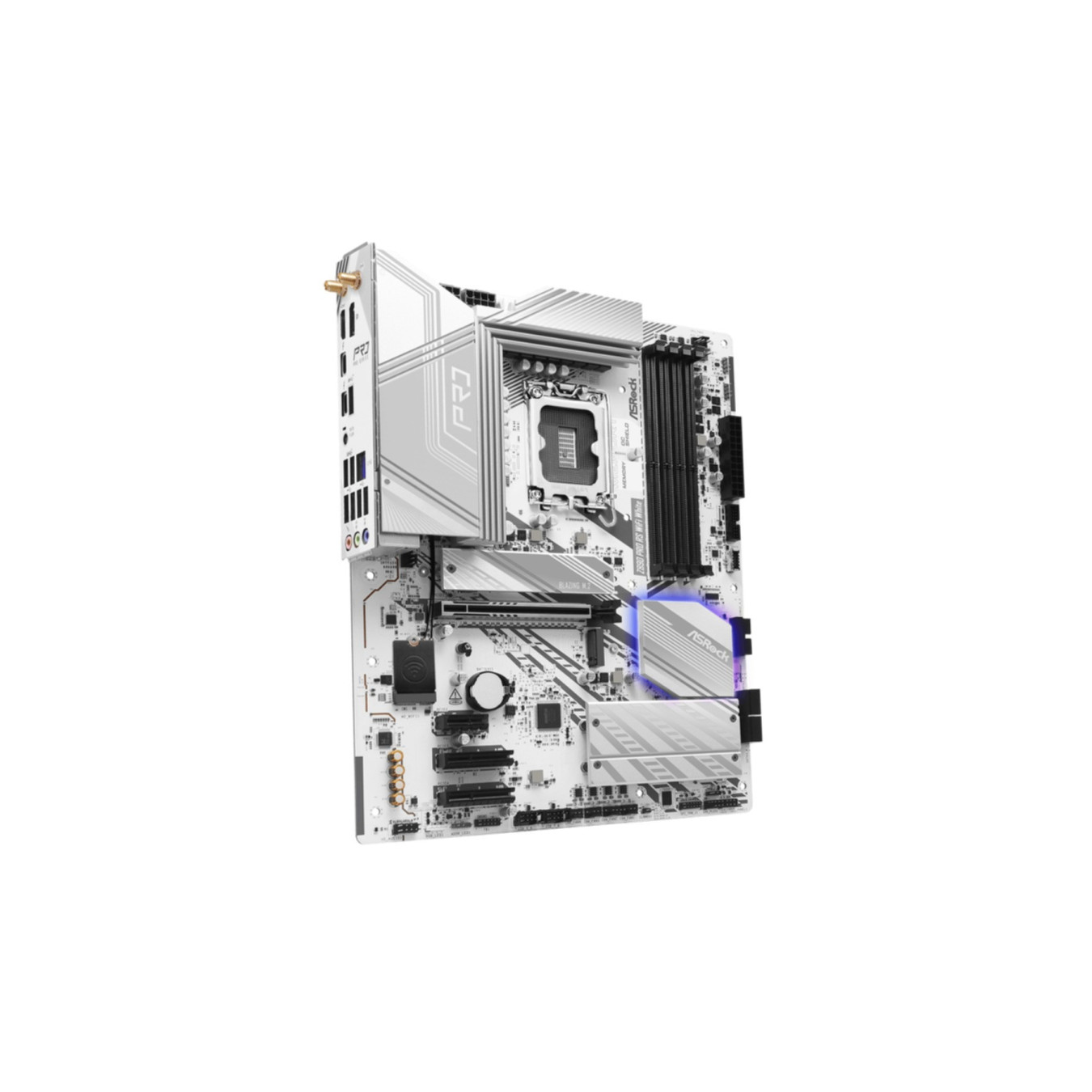 ASRock Z890 Pro RS WiFi White - Z890 ATX Motherboard, LGA1851, DDR5, Up to 256GB, Wi‑Fi 6E & 2.5Gb LAN