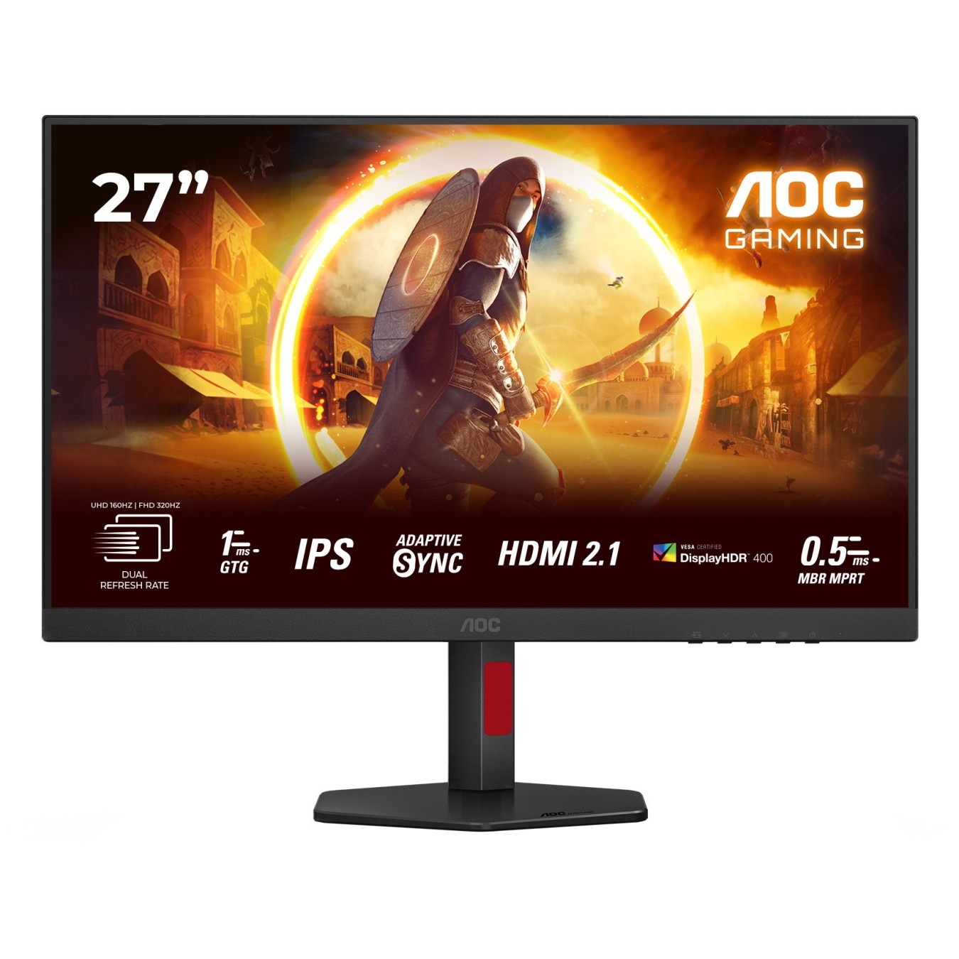 68.6cm (27') U27G4R 16:09 2xHDMI+DP+USB IPS bl. red - U27G4R - 68.6cm (27') 16:09 2xHDMI+DP+USB IPS bl. red