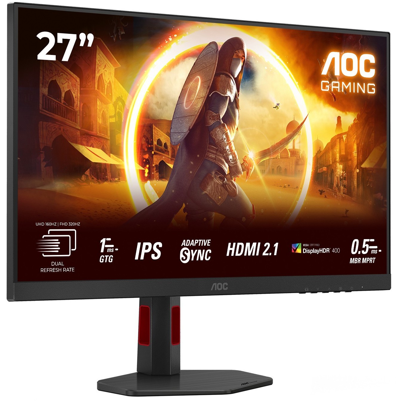 68.6cm (27') U27G4R 16:09 2xHDMI+DP+USB IPS bl. red - U27G4R - 68.6cm (27') 16:09 2xHDMI+DP+USB IPS bl. red