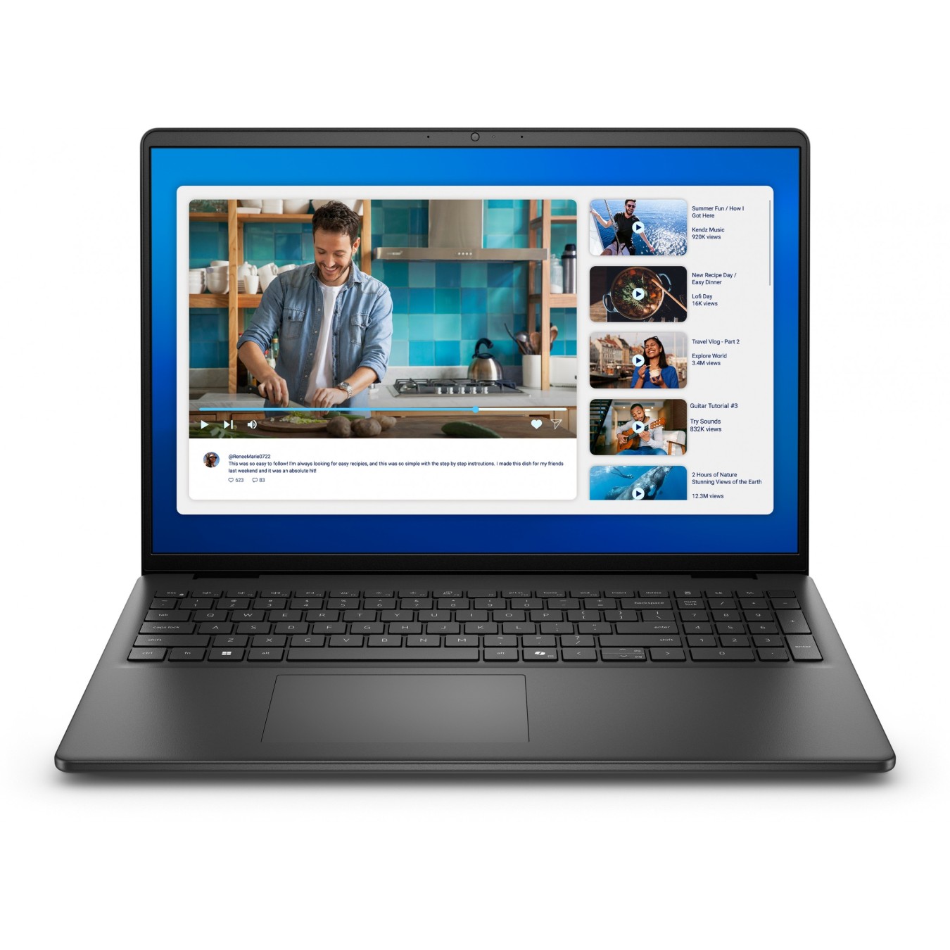 Dell 16 DC16250 C5-120U - DC16250 - Black, 16 GB RAM, 512 GB SSD, 16" 1920x1200 IPS, Windows 11 Pro