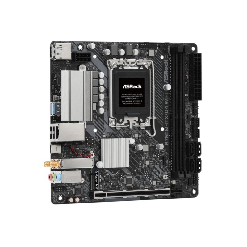 Buy ASRock B760M-ITX D4 WiFi - LGA1700 Mini-ITX Motherboard, DDR4, 2x DIMM 64GB,... in Cyprus, Nicosia, Limassol, Larnaka, Pafos