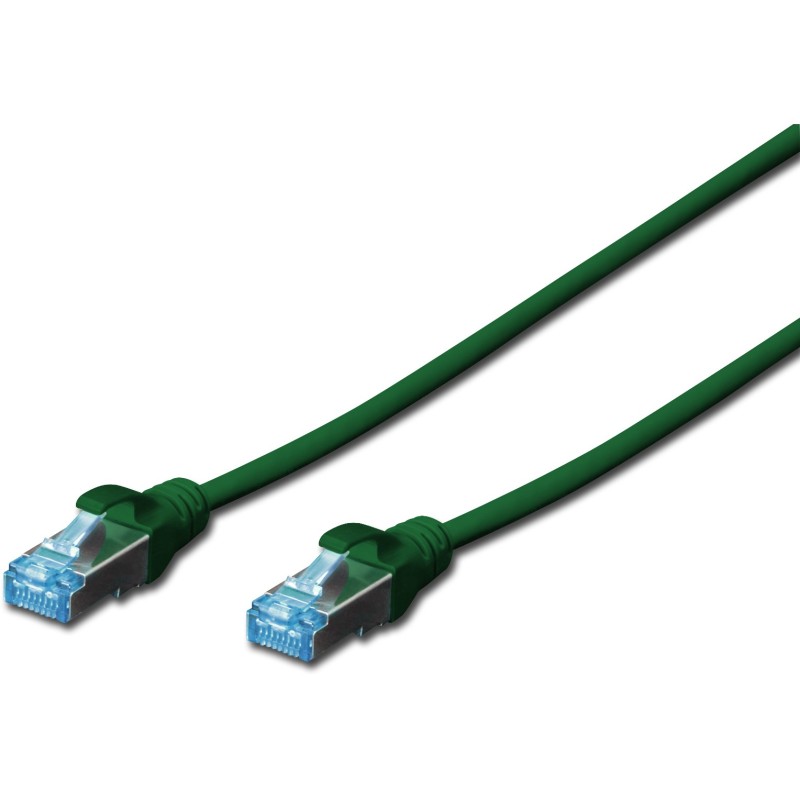 Buy DIGITUS Patch Cable RJ45 SF UTP Cat5e 1.00m Green Lever Guard Polybag in Cyprus, Nicosia, Limassol, Larnaka, Pafos