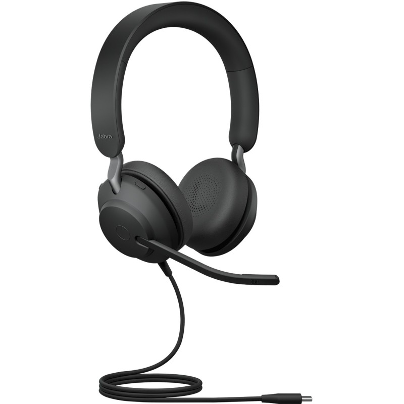 Buy Jabra Evolve2 40 SE - Evolve2 40 SE USB-C. UC Stereo. Ext. Cord - Black in Cyprus, Nicosia, Limassol, Larnaka, Pafos
