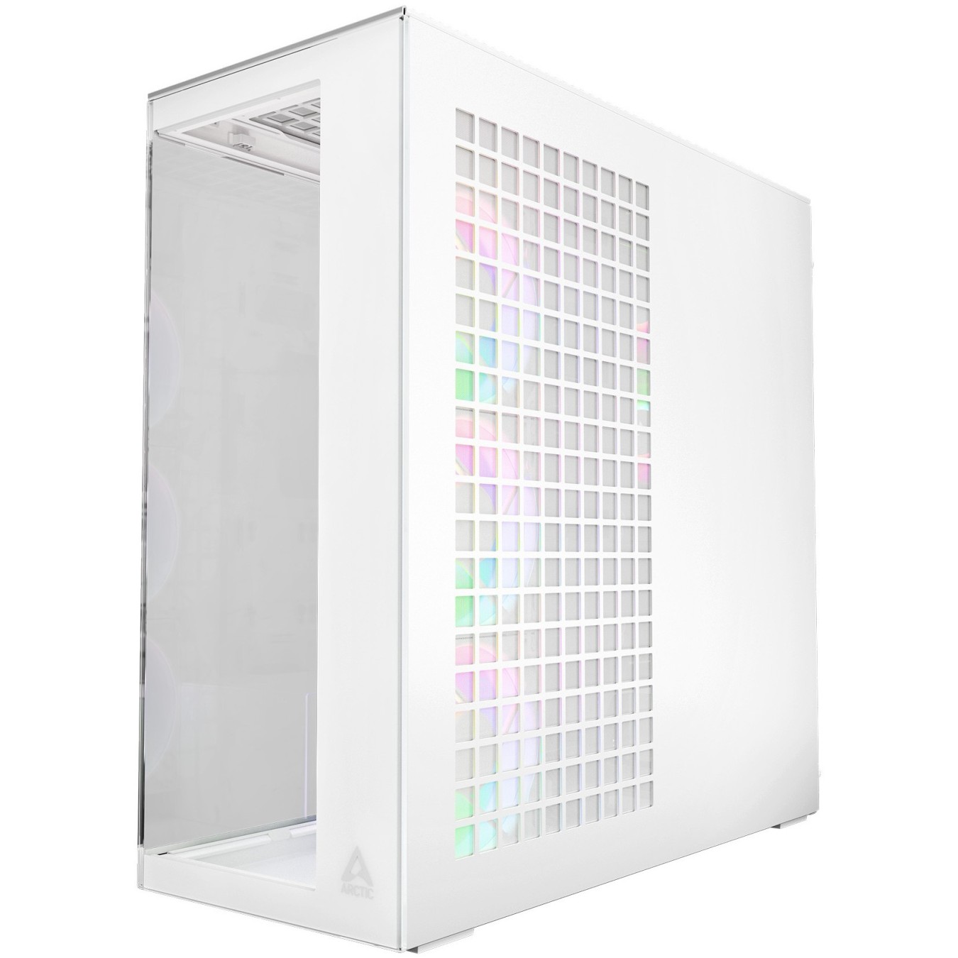 Arctic Xtender (White) transparent window with GPU vertical mount — Buy in Cyprus with Fast Delivery