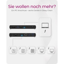 ICY BOX Thunderbolt 4 Docking Station - Type-C, 4x USB-A, 3x USB-C, HDMI - Black — Buy in Cyprus with Fast Delivery