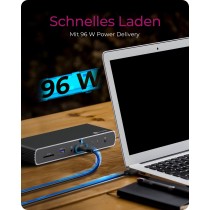 ICY BOX Thunderbolt 4 Docking Station - Type-C, 4x USB-A, 3x USB-C, HDMI - Black — Buy in Cyprus with Fast Delivery
