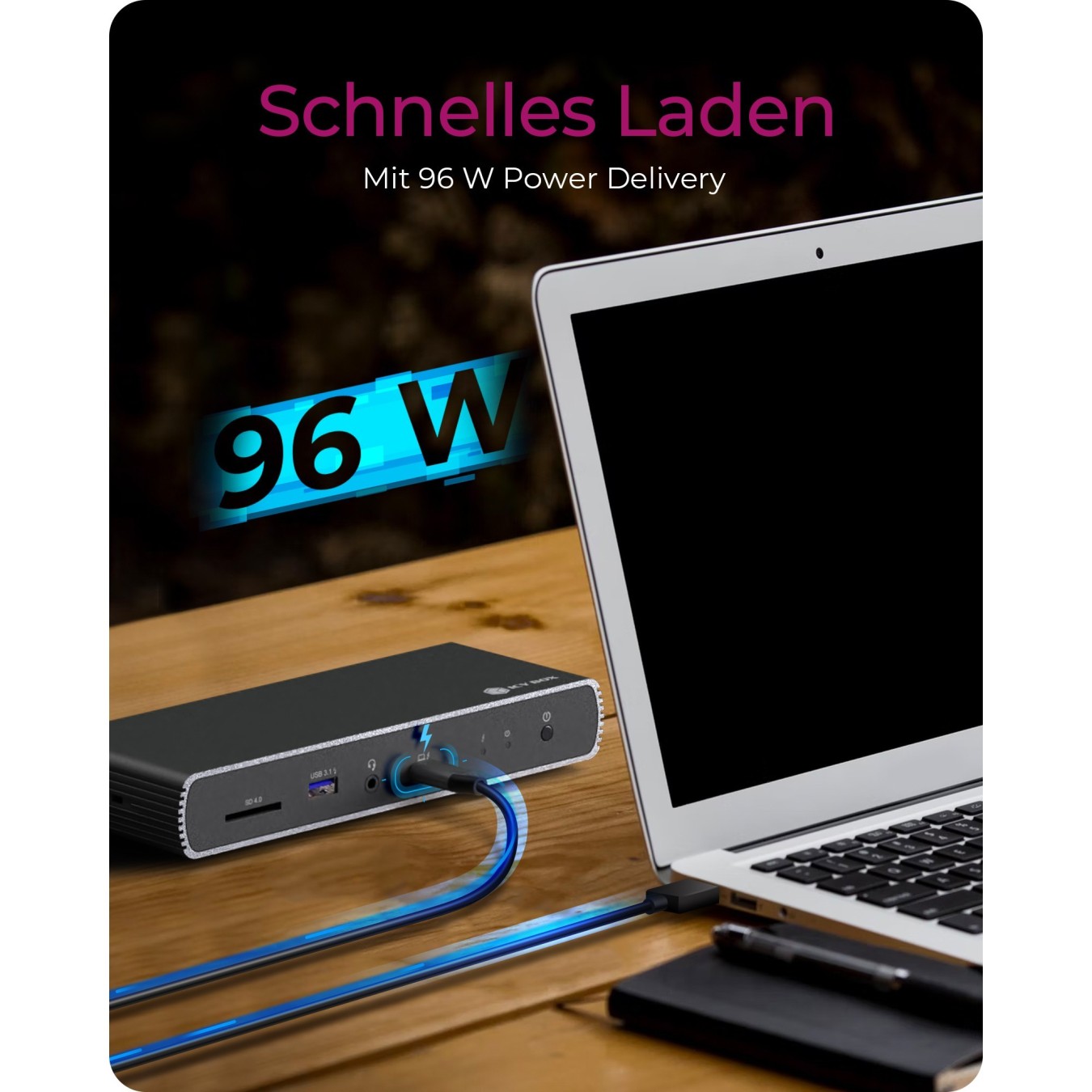 ICY BOX Thunderbolt 4 Docking Station - Type-C, 4x USB-A, 3x USB-C, HDMI - Black — Buy in Cyprus with Fast Delivery