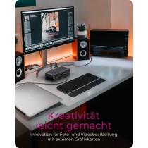 ICY BOX Thunderbolt 4 Docking Station - Type-C, 4x USB-A, 3x USB-C, HDMI - Black — Buy in Cyprus with Fast Delivery