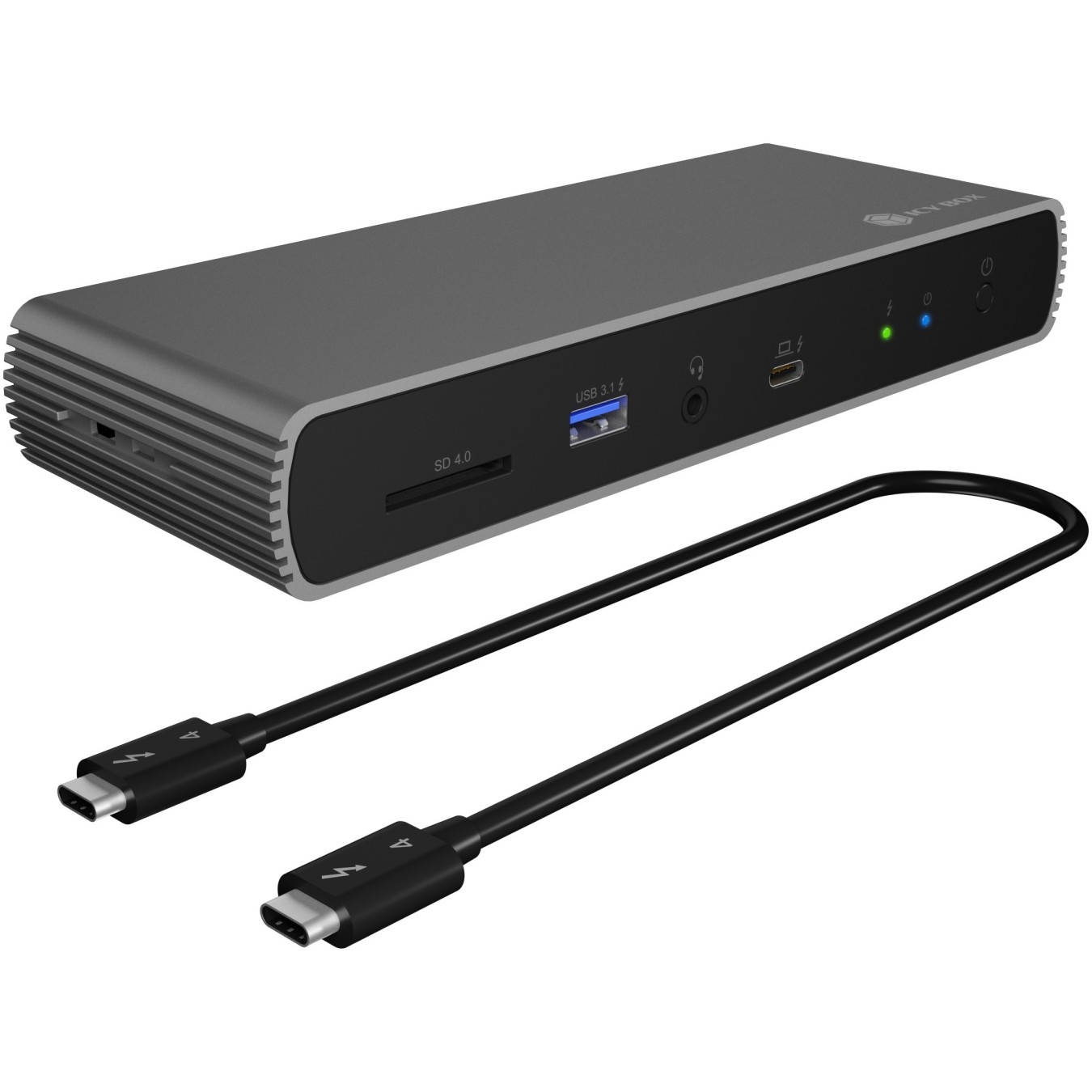 ICY BOX Thunderbolt 4 Docking Station - Type-C, 4x USB-A, 3x USB-C, HDMI - Black — Buy in Cyprus with Fast Delivery