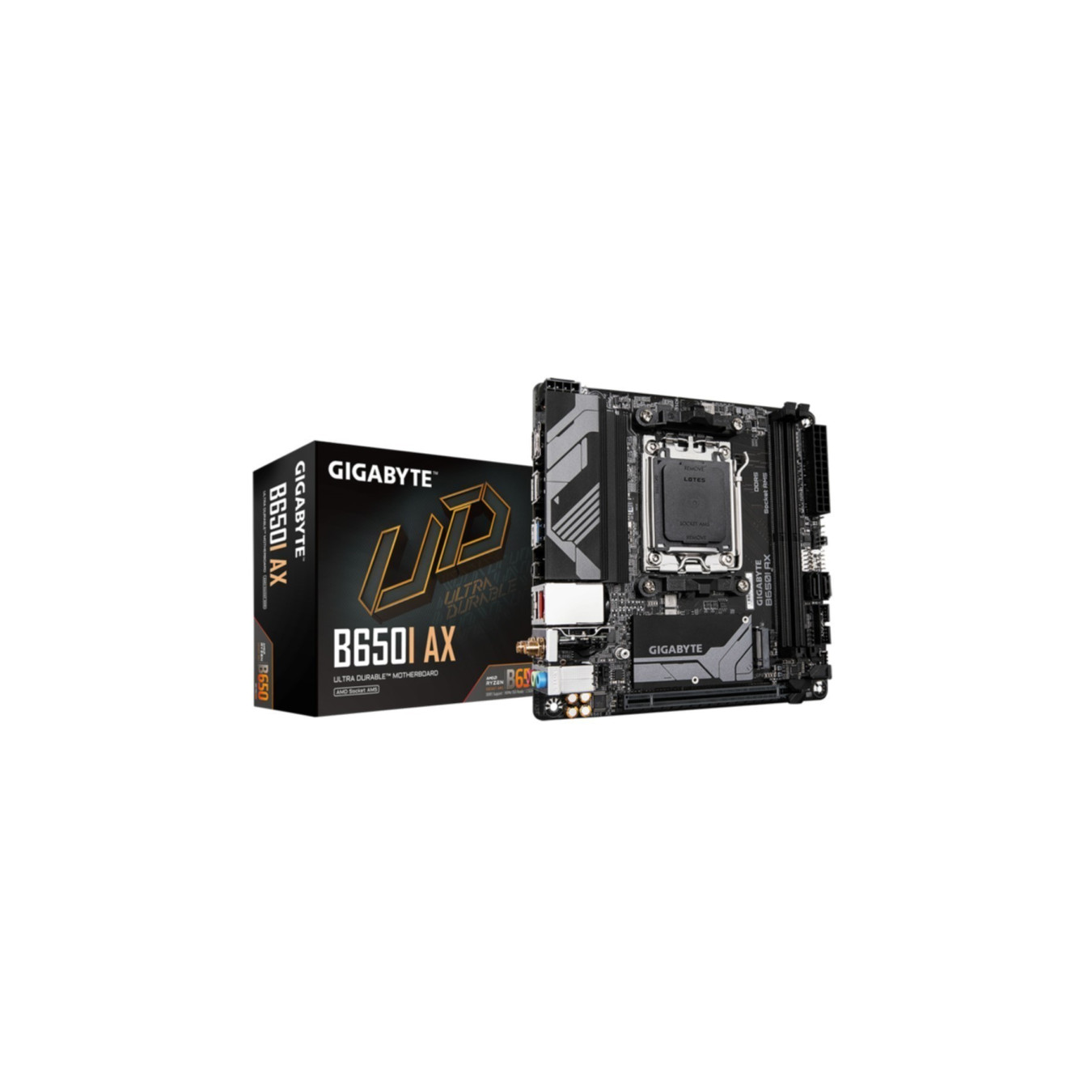 GIGABYTE GA-B650I AX - Mini-ITX AM5 Motherboard, DDR5, Dual DIMM, 128GB Max — Buy in Cyprus with Fast Delivery