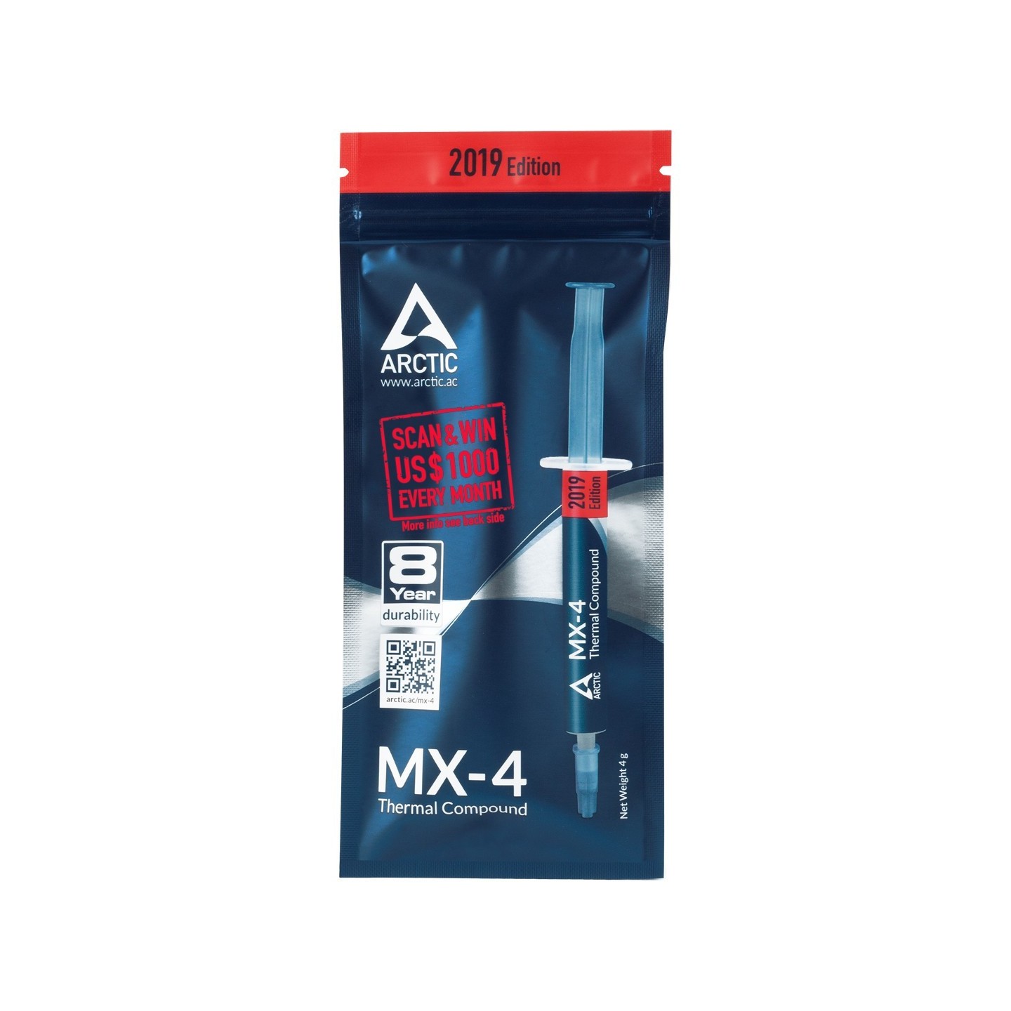 Arctic MX-4 4g Thermal Paste - 8.5 W/mK Non-Conductive (Boxed) — Buy in Cyprus with Fast Delivery