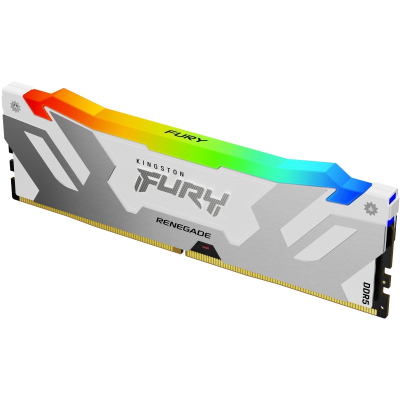 Buy KINGSTON 64GB 6400MT/s DDR5 CL32 DIMM Kit of 2 - FURY Renegade RGB White - XMP in Cyprus, Nicosia, Limassol, Larnaka, Pafos