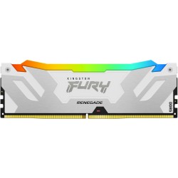 Buy KINGSTON 64GB 6400MT/s DDR5 CL32 DIMM Kit of 2 - FURY Renegade RGB White - XMP in Cyprus, Nicosia, Limassol, Larnaka, Pafos