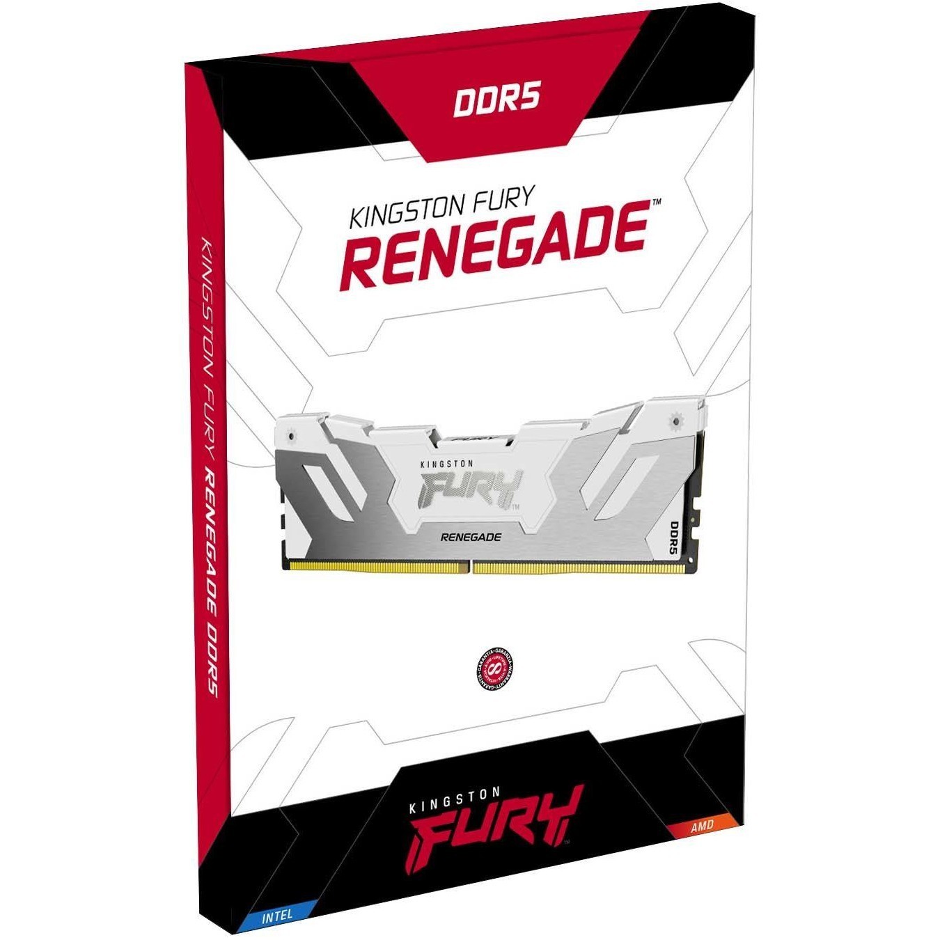 KINGSTON 64GB 6400MT/s DDR5 CL32 DIMM Kit of 2 - FURY Renegade RGB White - XMP — Buy in Cyprus with Fast Delivery