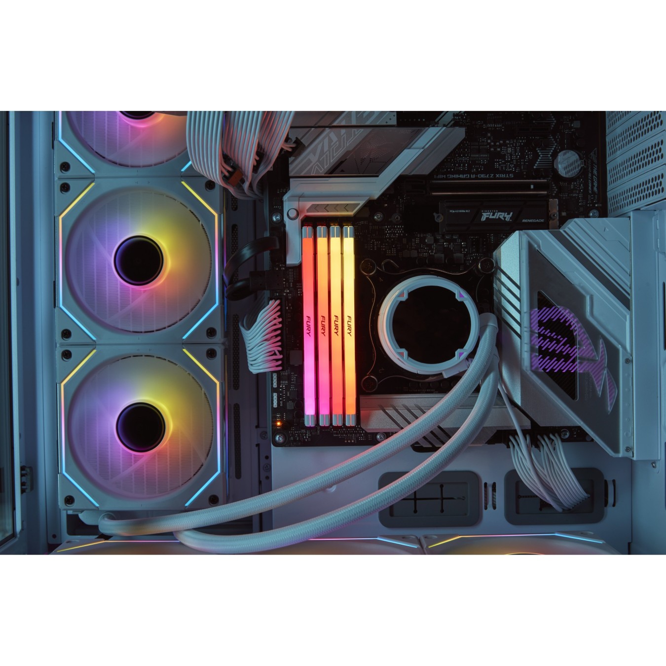 KINGSTON 64GB 6400MT/s DDR5 CL32 DIMM Kit of 2 - FURY Renegade RGB White - XMP — Buy in Cyprus with Fast Delivery